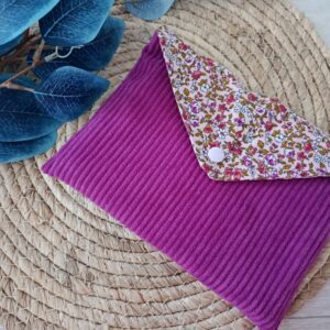 Pochette livre velours